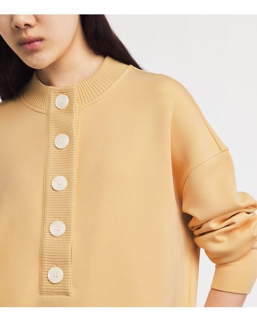 Varley Natural Freesoft Button-Front Reena Sweatshirt