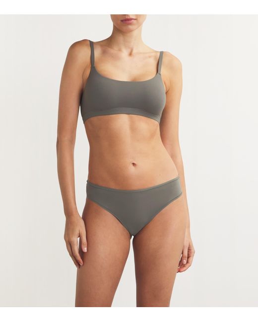 Skims Gray Fits Everybody Scoop-Neck Bralette