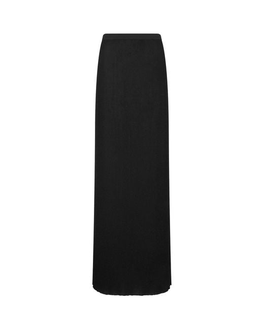 Tom Ford Black Micro-Sequin Knitted Maxi Skirt