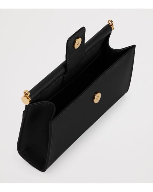Dolce & Gabbana Black Leather Phone Bag