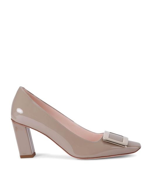 Roger Vivier Pink Patent Leather Belle Vivier Pumps 75