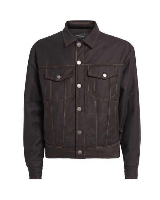 Emporio Armani Black Denim Jacket