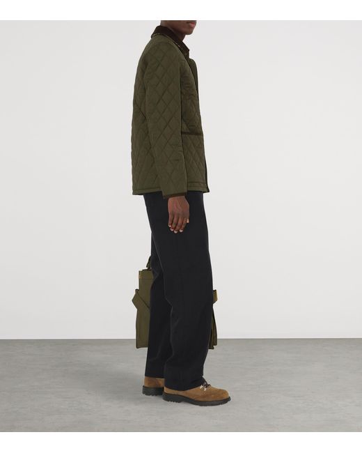 Burberry Green Quilted Barn Jacket for men