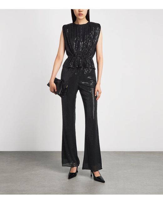 Toccin Black Sequin Gemma Trousers