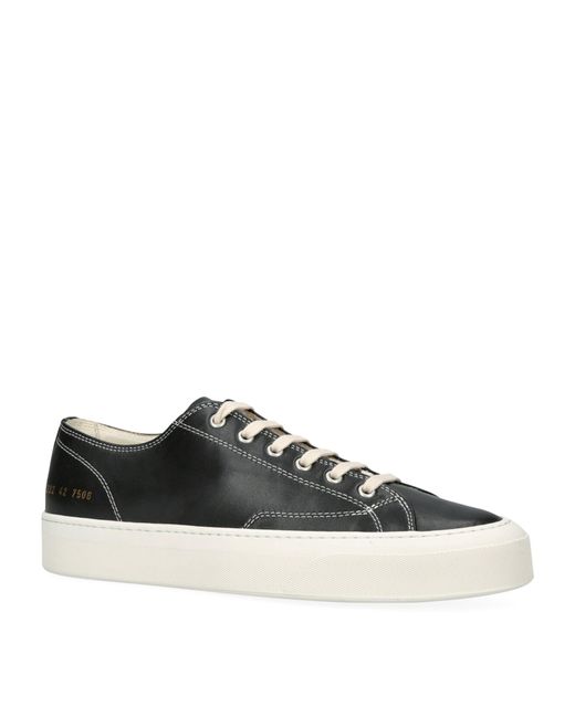 Common Projects Leather Low top Tournament Sneakers in Black for