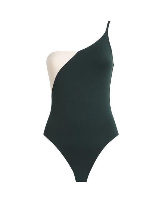 Eres Green One-Shoulder Tandem Swimsuit