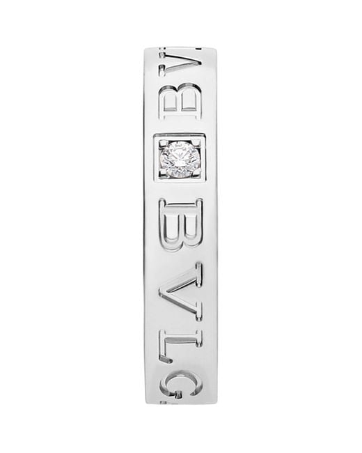 BVLGARI White And Diamond B.Zero1 Ring