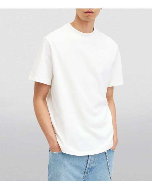 AllSaints White Organic Cotton Nero T-shirt for men