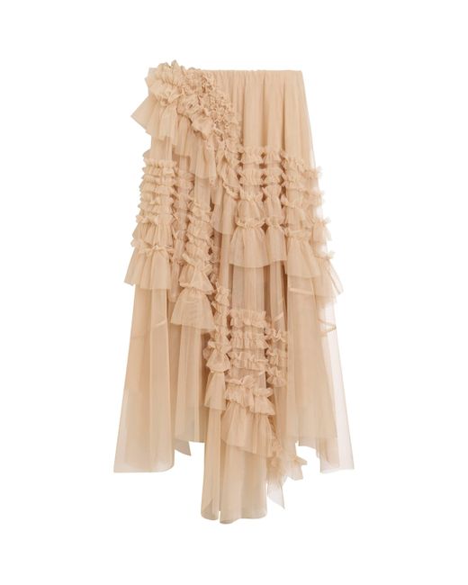 AllSaints Natural Tulle Jen Skirt