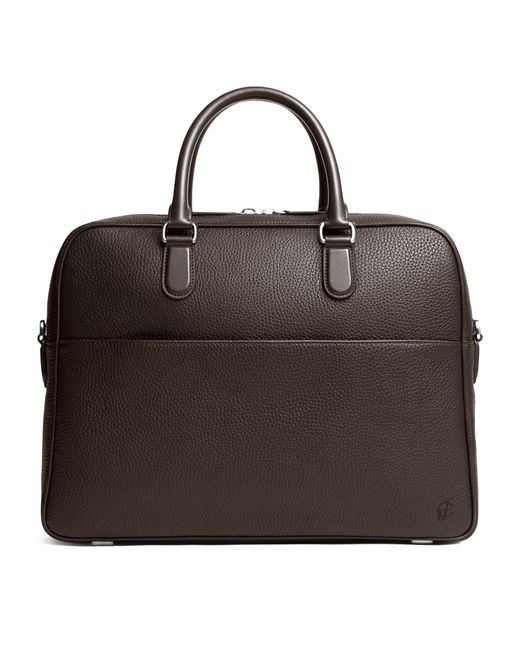Carl Friedrik Brown Leather Dunloe Briefcase for men