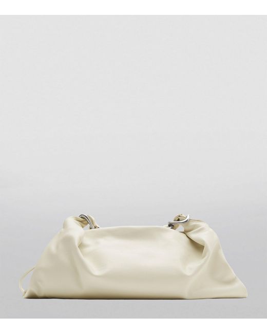 Burberry Natural Medium Leather Swan Shoulder Bag