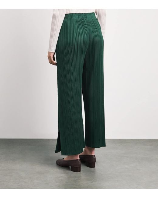 Pleats Please Issey Miyake Green Monthly Colors Trousers