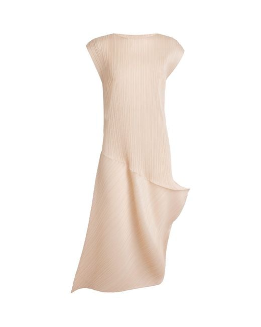 Pleats Please Issey Miyake Natural Leap Midi Dress