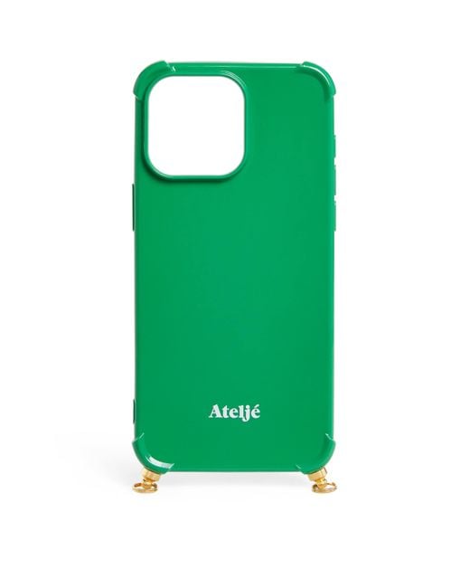 Atelje71 Green Recycled Palm Breeze Iphone 15 Pro Max Case