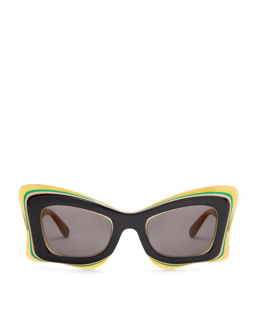 Loewe Gray X Paula's Ibiza Layered Butterfly Sunglasses