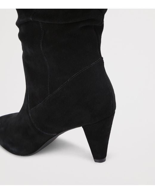 Kurt Geiger Black Suede Shoreditch Over-The-Knee Boots