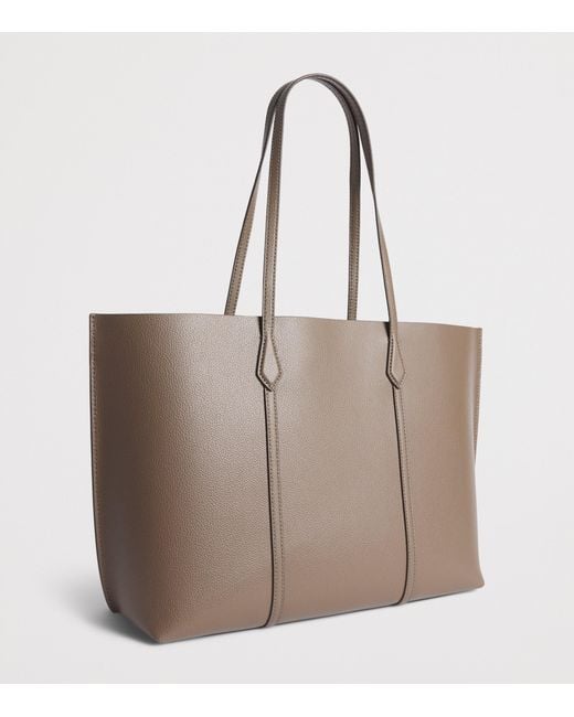 Tory Burch Brown Leather Perry Tote Bag