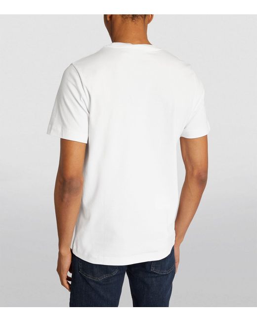 Norse Projects White Mini Grid Logo T-shirt for men