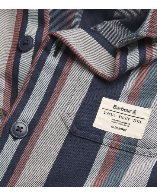 Barbour Black Striped Hawkhill Shirt for men