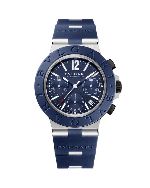 BVLGARI Blue Aluminium Watch for men