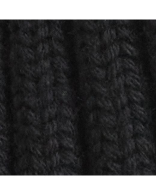 Moncler Black Virgin Wool Pom-Pom Beanie for men