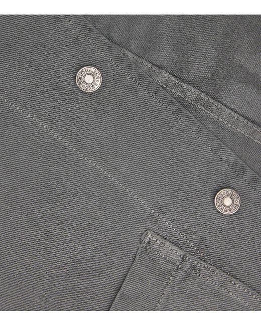LE17SEPTEMBRE Gray Garment-Dyed Denim Jacket for men