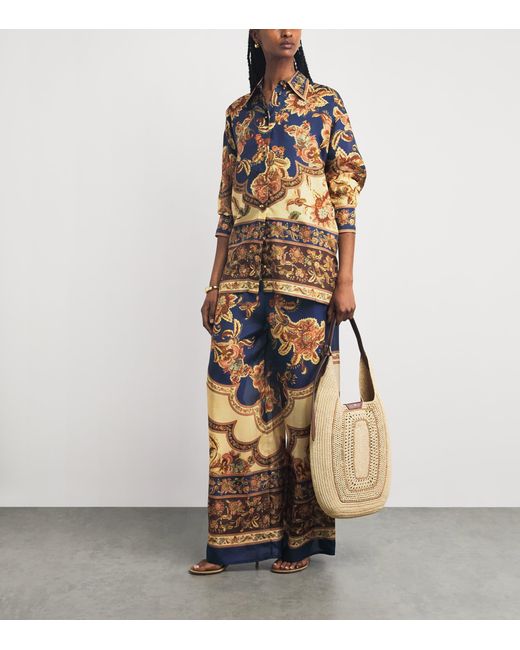 Zimmermann Multicolor Silk Printed Aster Shirt
