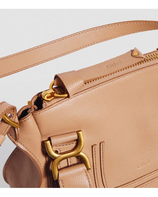Chloé Brown Small Leather Marcie Top-Handle Bag
