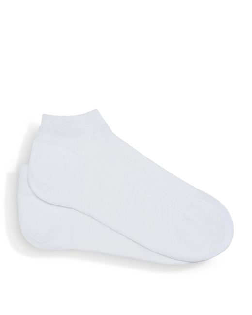 Zegna White Cotton-blend Ankle Socks for men