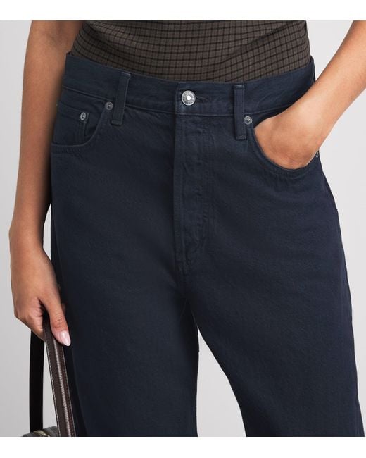 Agolde Blue Luna Pierced Tapered Jeans