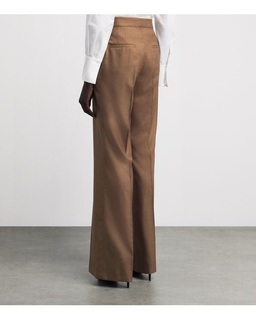 Gabriela Hearst Brown Cotton Vesta Straight Trousers