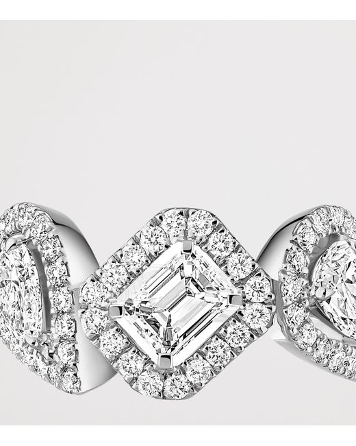 Messika White My Twin And Diamond Ear Cuff