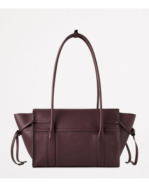 Mulberry Purple Small Leather Soft Bayswater Shoulder Bag