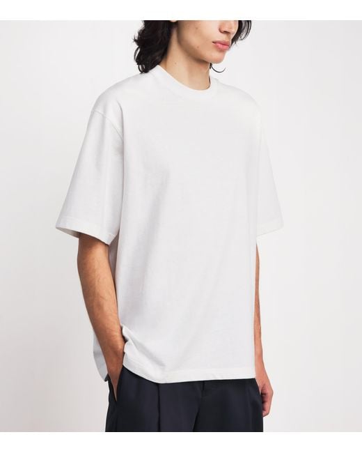 The Row White Steven Cotton T-Shirt for men