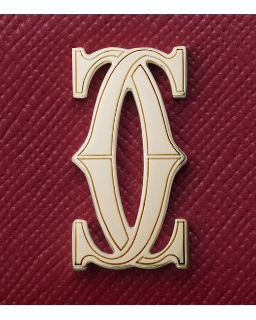 Cartier Red Mini Leather C De Wallet