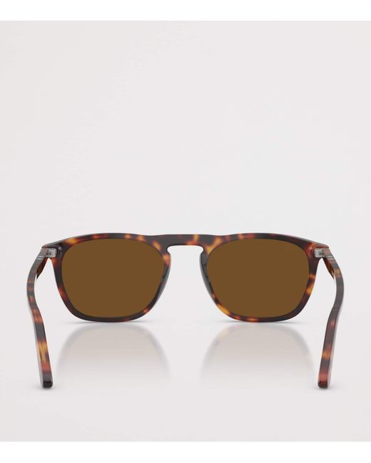 Persol Brown Tortoiseshell Gae Square Sunglasses