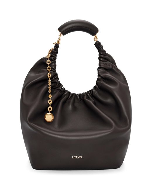 Loewe Black Medium Leather Squeeze Top-handle Bag
