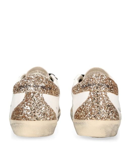 Golden Goose Deluxe Brand Natural Super-Star 82532 Leather Low-Top Trainers