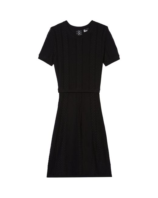 The Kooples Black Knitted Mini Dress