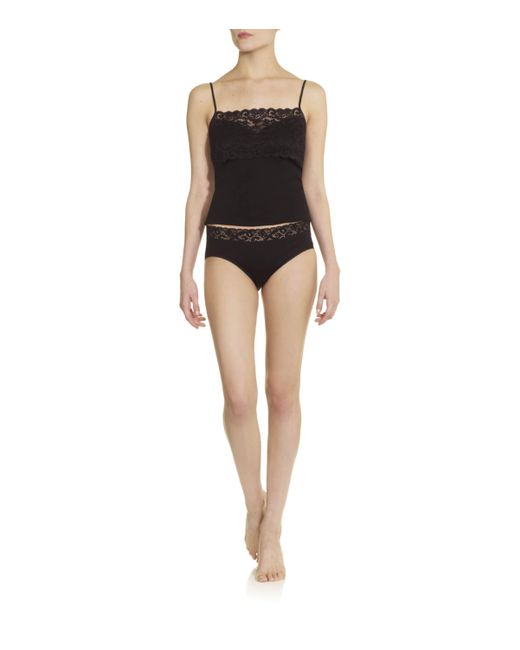 Hanro Black Moments Midi Brief