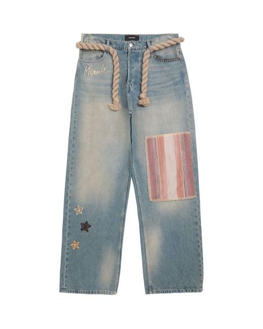 NAHMIAS Blue Miracle Baggy Jeans for men