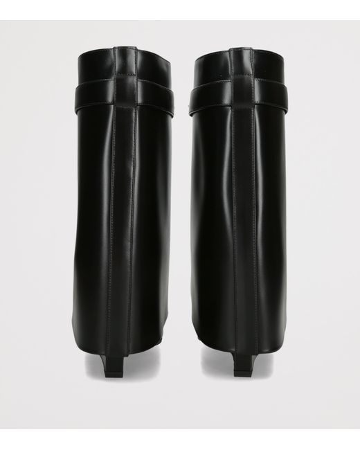 Givenchy Black Leather Shark Ankle Boots 95