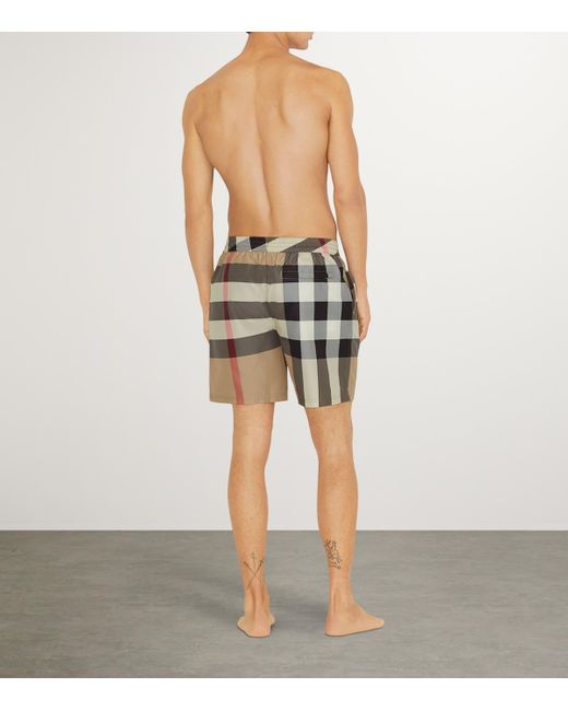 Burberry Natural Check Swim Shorts for men