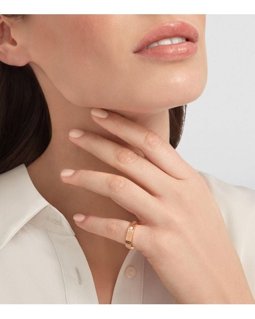 BVLGARI White And Diamond B.Zero1 Ring