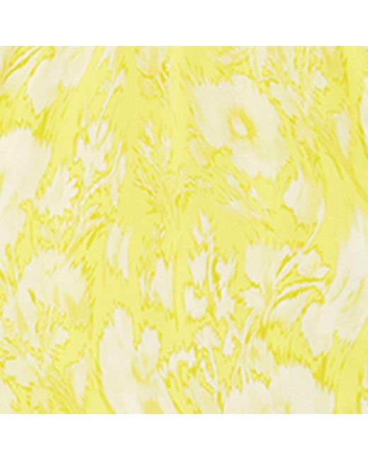 Alexander McQueen Yellow Silk Floral Maxi Dress