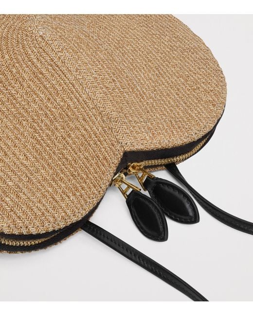 Alaïa Natural Straw Le Coeur Shoulder Bag