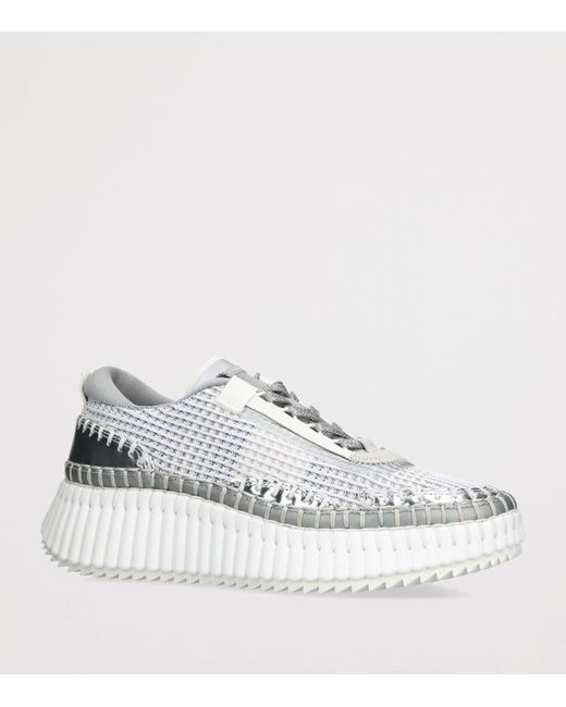 Chloé White Nama Runner Sneakers
