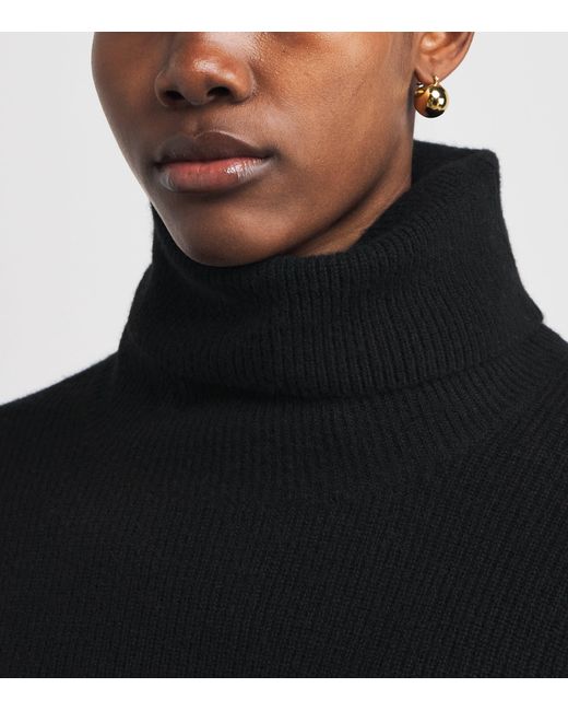 PAIGE Black Cashmere Aria Sweater