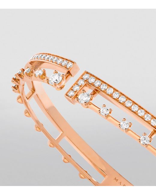 Marli New York Metallic Medium And Diamond Avenues Bangle