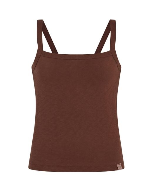 Rag & Bone Brown Cotton Stripe The Slub T-Shirt